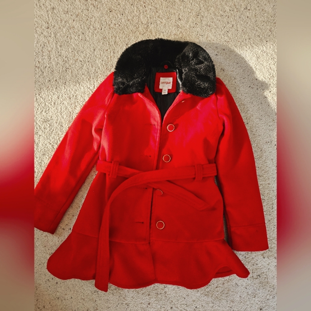 Dress coat, girls medium